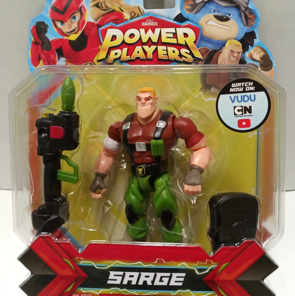 ZAG Heroez Power Players SARGE Action Figure & Wea